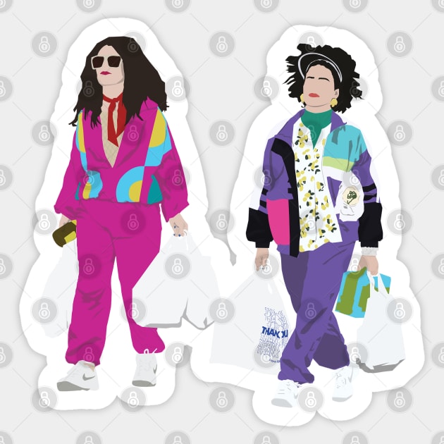 Broad City Ilana & Abbi Retro Sticker by Hevding